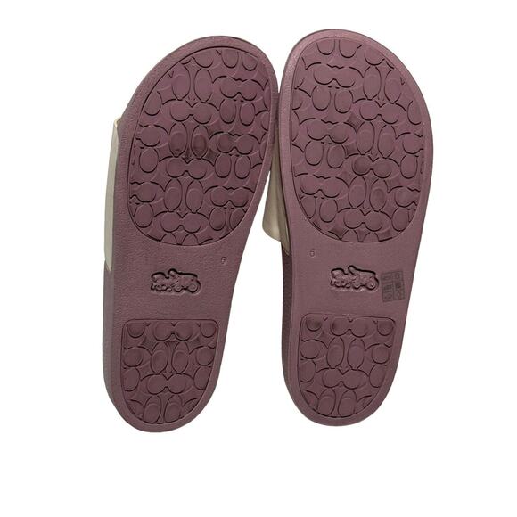 Disney X Coach Sport Slide With Walt Disney World Motif in Purple & White Size 6 - Picture 8 of 8